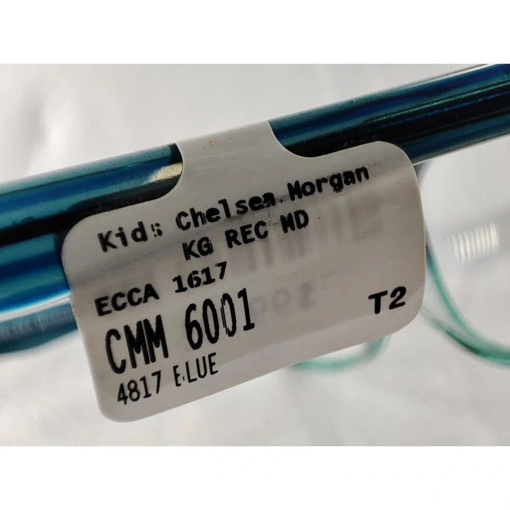Chelsea Morgan CMM 6001 Blue Teal Kids‎ Rectangular Eyeglass Frames 48-17-135